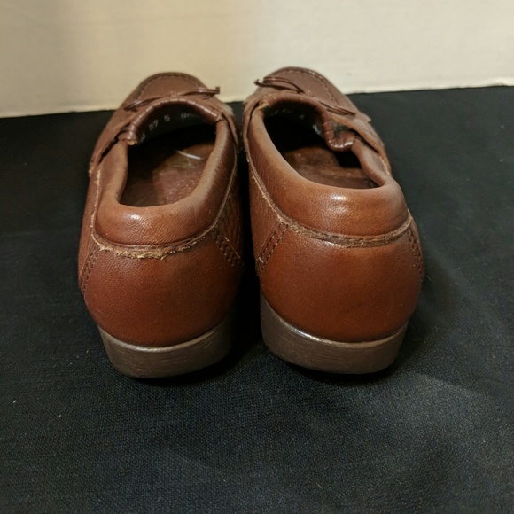 SAS brown leather loafers size 6.5 - Picture 3 of 6